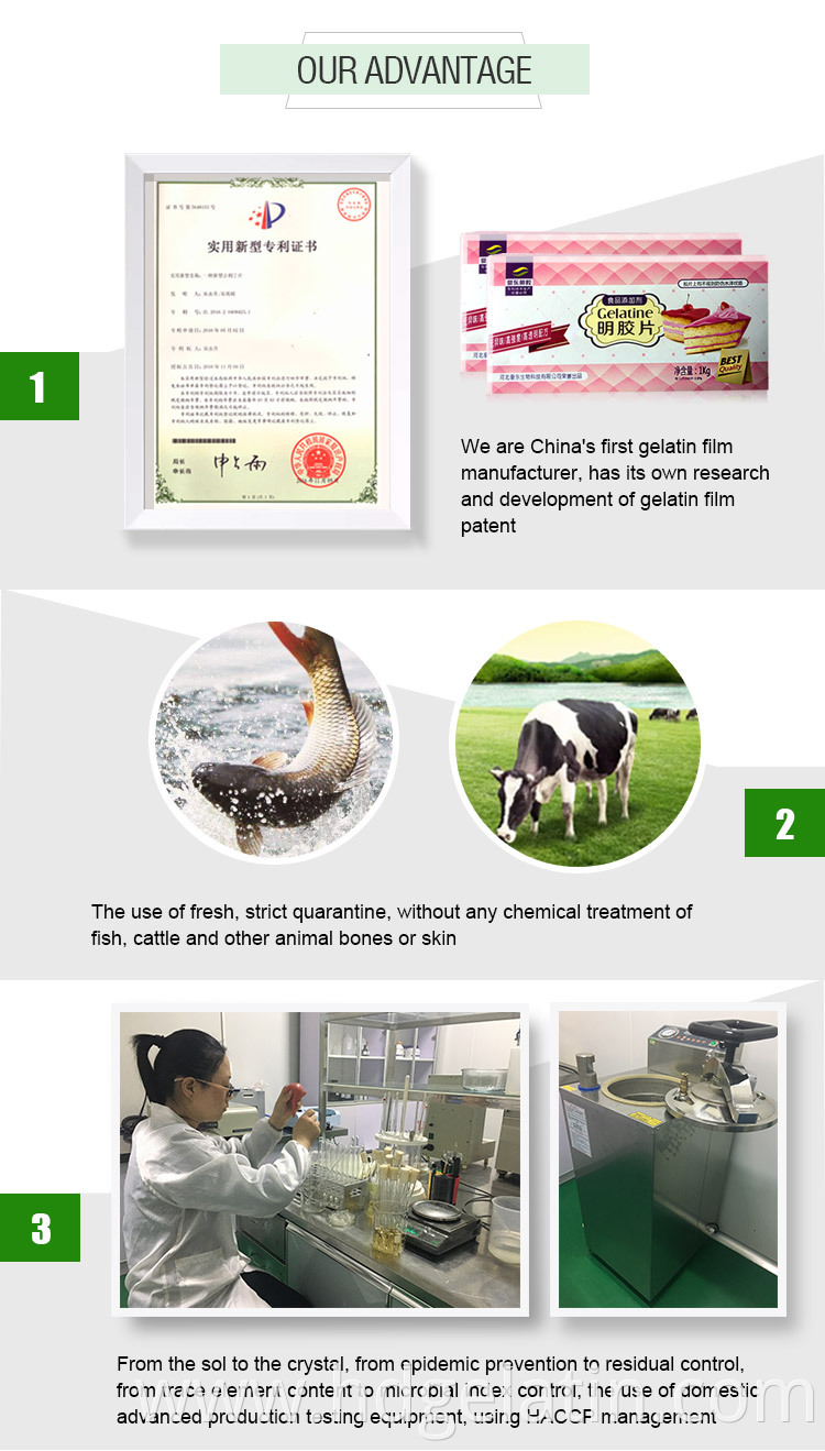 Chinese gelatin free sample 150 bloom halal food grade bovine gelatin powder